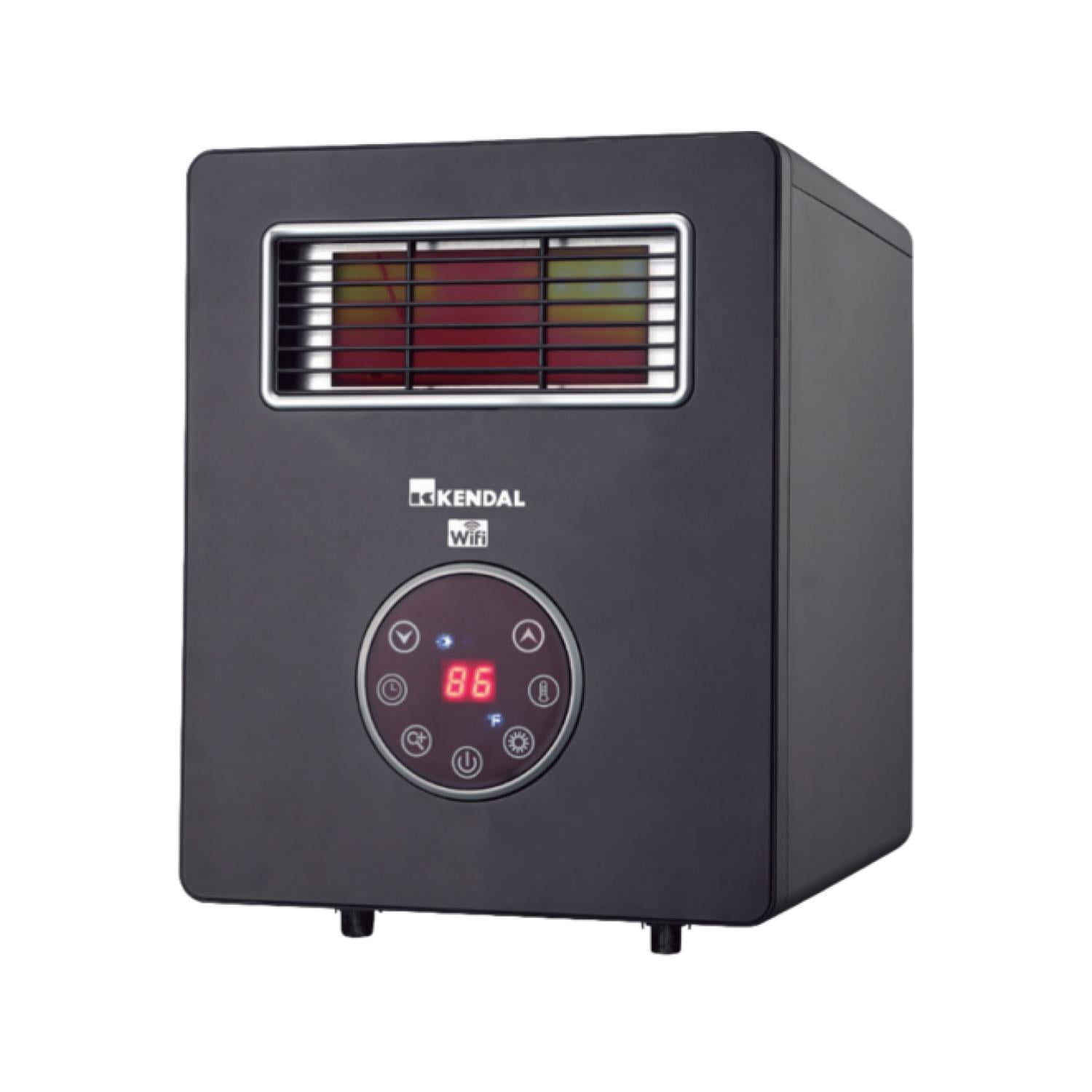 Kendal - Estufa Infrarroja Calefactor 1500w 4 En 1 Wifi Negro Kpch05a