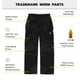 thumbnail image 2 of Pantalones de trabajo Caterpillar Trademark para hombre, color negro, 48 de ancho x 34 de largo, 2 of 8