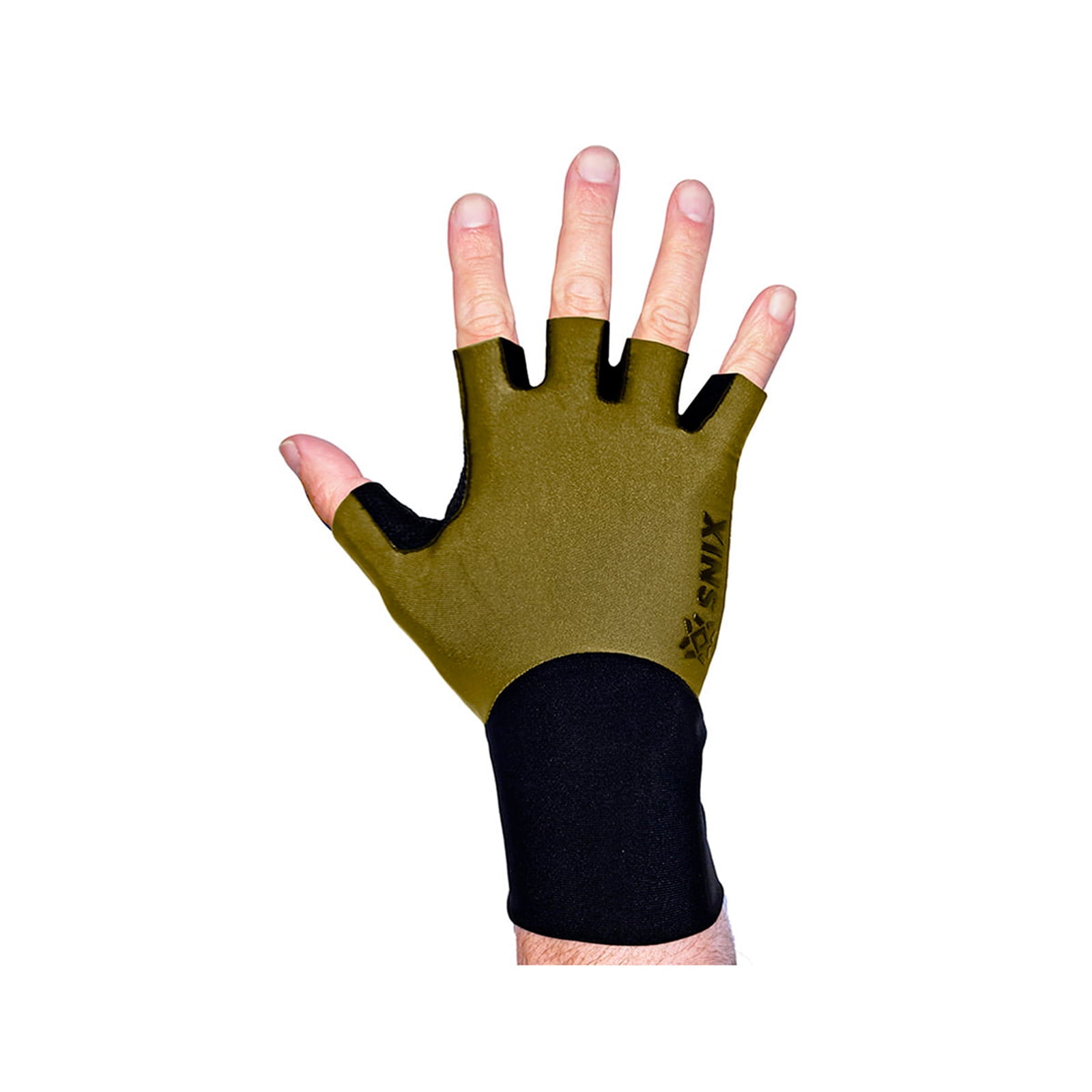 Snix - Guante Corto Ciclista Sx-10221 Verde Negro Talla M