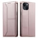 thumbnail image 1 of Funda tipo cartera con bloqueo RFID para iPhone 15 cubierta magnética de cuero con tapa y soporte Rosa, 1 of 6