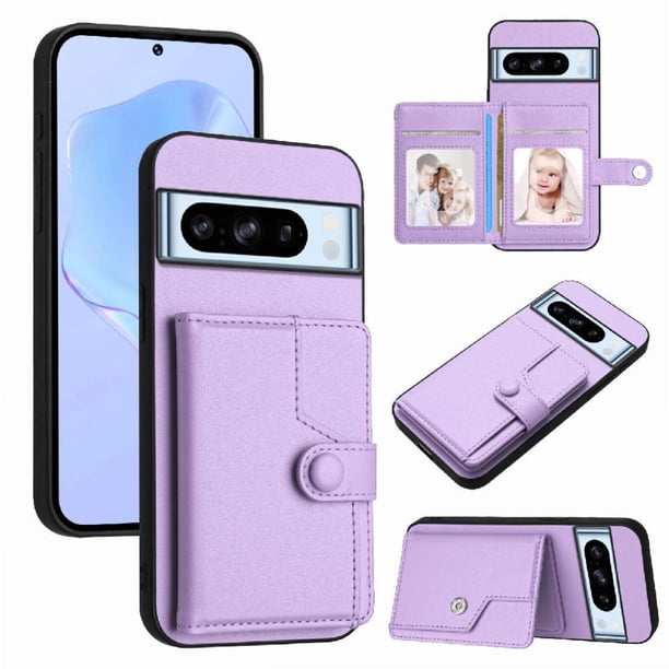 FOXDOCK Funda para Google PIXEL 8 pro con Bloqueo RFID - Diseño Elegante con Cierre de Botón