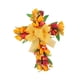 thumbnail image 2 of Corona De Flores Artificiales Corona De Puerta De Tulipán Festival De Pared Corona De Cruz De Pascua Amarillo, 2 of 5
