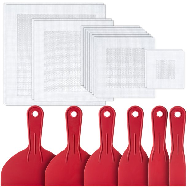Kit de reparación de paneles de yeso Bates Choice, 20 piezas con 5 parches y 8 cuchillos