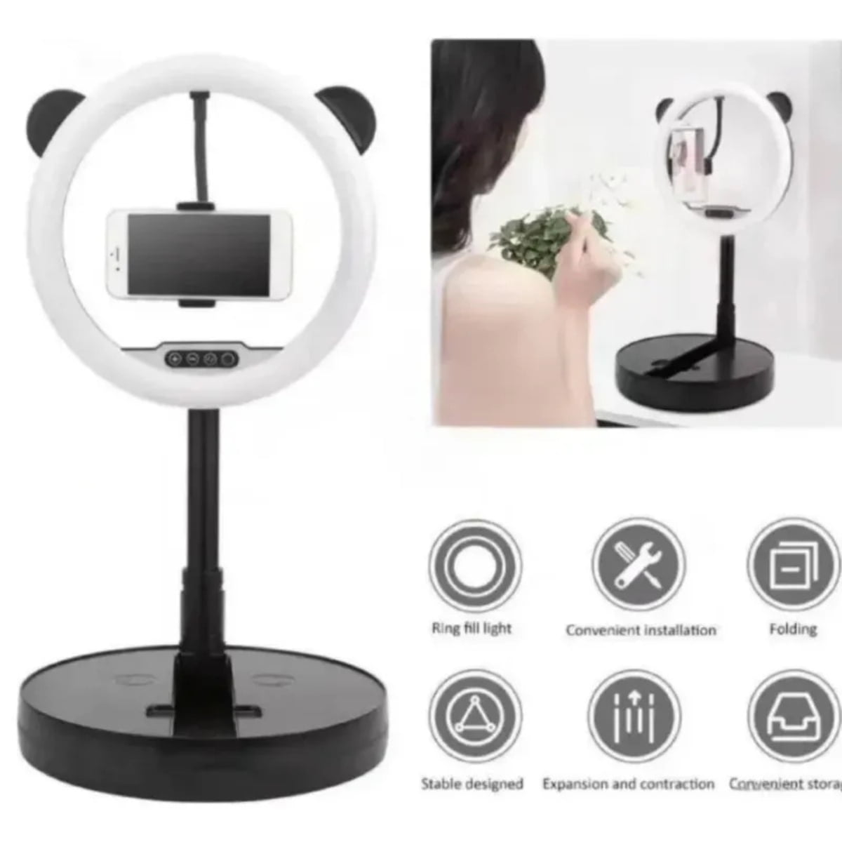 Movi - Aro De Luz Portátil G2 Con Base Redonda