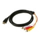 thumbnail image 1 of Adaptador De Cable De Componente AV De Audio Y Video De 1,5 M Macho A 3 RCA Chapado En Oro, 1 of 2