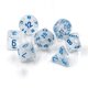 thumbnail image 1 of Juego poliédrico de 7 dados Chessex Borealis Icicle-azul claro con luminaria, 1 of 9