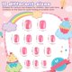 thumbnail image 5 of Uñas postizas adhesivas Jsiallye 192 piezas - Patrones coloridos para niños, 5 of 6