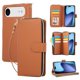 thumbnail image 4 of Funda Cartera con Cremallera y Correa para iPhone Air Soporte y Tarjetero Marrón, 4 of 5