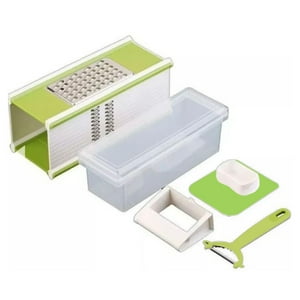Genérico - Rallador De Verduras Cocina Multifuncional 5 En 1 Verde