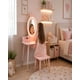 thumbnail image 2 of Tocador Infantil con Espejo LED, Cajones y Taburete - Rosa Nórdico, 2 of 6