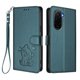 thumbnail image 1 of Xiaomi POCO M7 4G Funda Billetera con Ranuras para Tarjetas, Verde Oscuro, 1 of 6