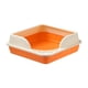 thumbnail image 5 of Caja De Arena Para Gatos Semicerrada Con Aumento, Orinal, Inodoro, Antisalpicaduras, Portátil, Naranja, 5 of 5