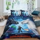 thumbnail image 2 of Cómo entrenar a tu dragón Conjunto de sábanas temático, trío de piezas, cómodo y amigable con la piel, diseño único, regalo de decoración para el hogar para familiares, amigos y fans, 90 cm * 190 cm, 2 of 6