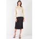 thumbnail image 5 of Blusa de Gasa con Mangas Obispo y Cuello Anudado El Mirage, 5 of 5
