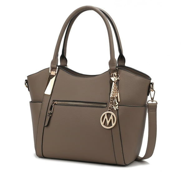Bolso Tote MKF Collection - Janise para Mujeres, Bolso de Hombro Sólido - Caqui