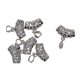 thumbnail image 1 of 6 Uds Hoja Pellizco Fianzas Cadena Chapada En Platino Soporte DIY Accesorios De Joyería, 1 of 5