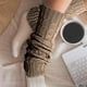 thumbnail image 2 of Calcetines térmicos de lana, calentadores de piernas de punto, calcetines de pelo para mujer, calentadores de piernas, calcetines de moda de otoño e invierno, calentadores de piernas, 2 of 5