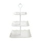 thumbnail image 2 of Bandeja De Frutas Secas, Soporte De Exhibición Para Platos De Comida, Vajilla Para Comedor, Postre, Hogar, 24cmx24cmx37cm, Cuadrado, Blanco, 2 of 3