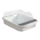 thumbnail image 4 of Caja De Arena Semicerrada Para Gatos, Inodoro Profundo, Bandeja De Arena Para Gatos, 43x28x18cm, Color Blanco, 4 of 5
