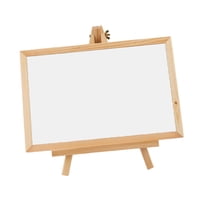 Magideal - Pizarra De Madera Con Soporte De Caballete, Multifuncional, De 10,6 X 6,6 Pulgadas, De Instalación Rápida Para Cabañas, Remolques, Tablero De Menú De Blanco