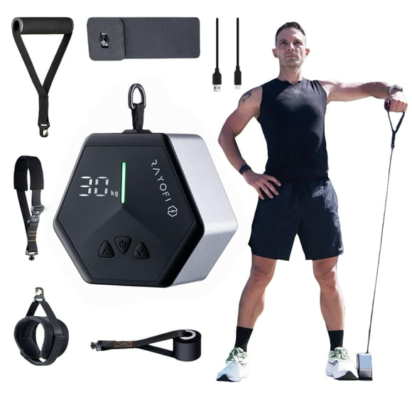 Máquina de gimnasio portátil Go-Tone 3-30 kg ajustable USB-C