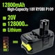 thumbnail image 2 of 2 Pzas 6000mAh 18V Batería Li-ion de Alta Capacidad para Herramientas RYOBI One+ - Compatible con Serie P108/P104/P107/RB18L20, 2 of 9