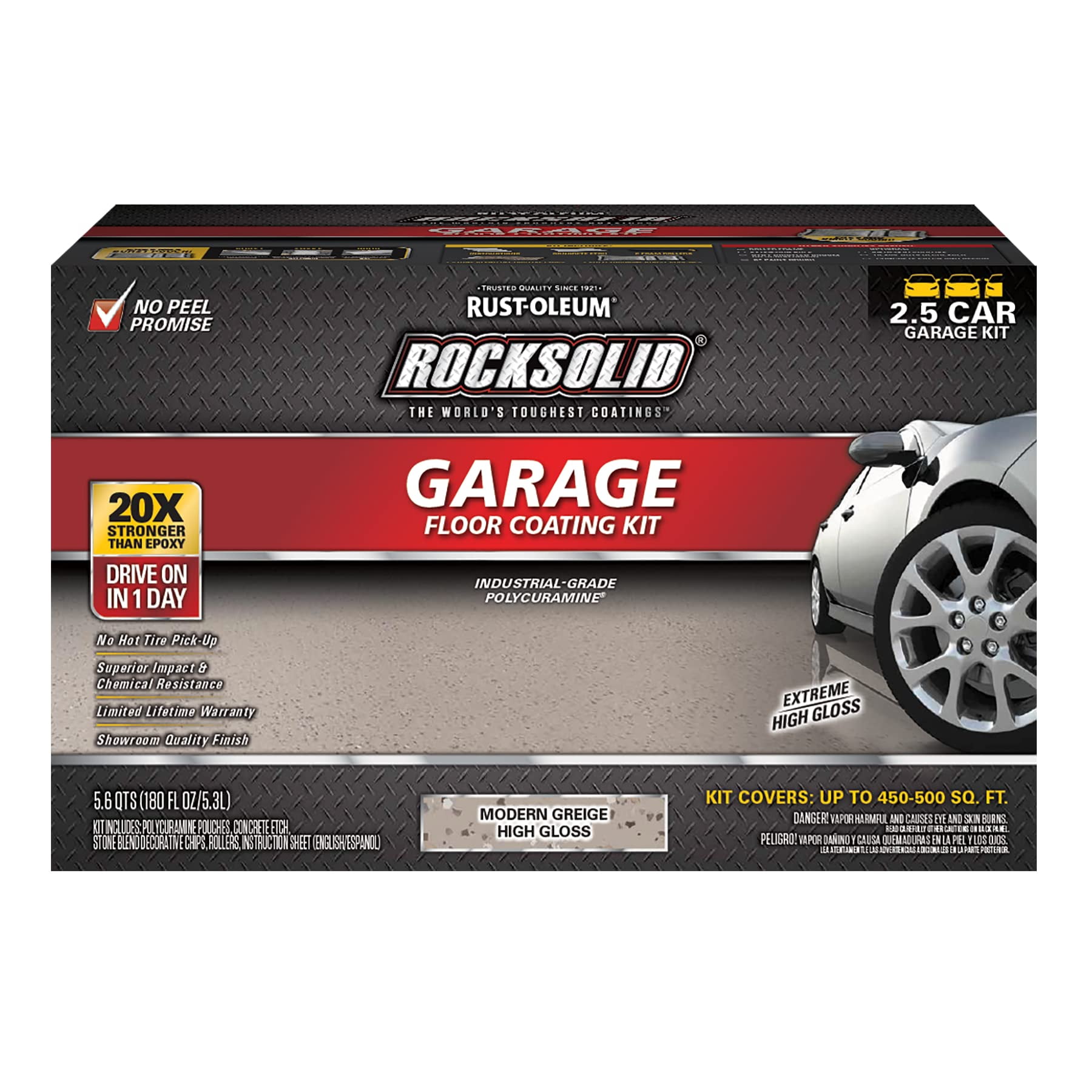 Revestimiento Para Pisos De Garaje Rust-oleum Rocksolid Policuramina