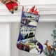 thumbnail image 2 of Clásicos de Cuentos de Hadas de Grimm Tema: Calcetines de Navidad, fino lino blanco para colgar en escaleras y chimenea, decoración navideña para el hogar, regalo de Navidad.54cm×38cm, 2 of 5