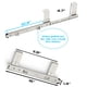 thumbnail image 4 of Diapositivas FRMSAET para teclado, resistentes, 40 kg, 40 cm, plateadas, 4 of 6
