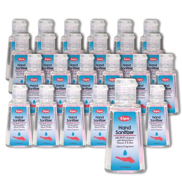 Desinfectante de manos SIPA Bulk Cherry Scent 30 ml con soporte x24