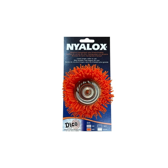 Pincel Dico 541-780-21/2 Nyalox 120 de grano naranja, 6,35 cm