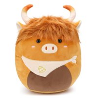 Almohada De Peluche Yytoyshop Highland Cows, 35 Cm