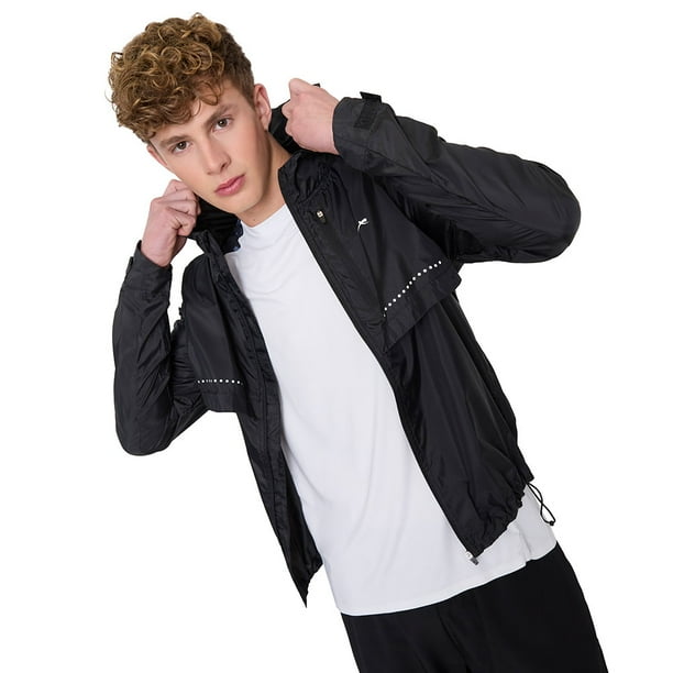 Casaca Hombre Deportiva Zipper Negro Corona