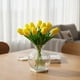 thumbnail image 1 of Ramos De 9 Tulipanes Flores Artificiales Decoración Hogar amarillo Talla Única, 1 of 6