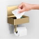 thumbnail image 1 of Portarrollos de papel higiénico Day Moon Brushed Gold con estante, 1 of 8