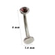 thumbnail image 5 of Piercing para ombligo de titanio F136, corrugado al agua, con diamante checo, aleación de titanio G23, para cuerpo, joyería, anillo de suspensión para ombligo., 5 of 5