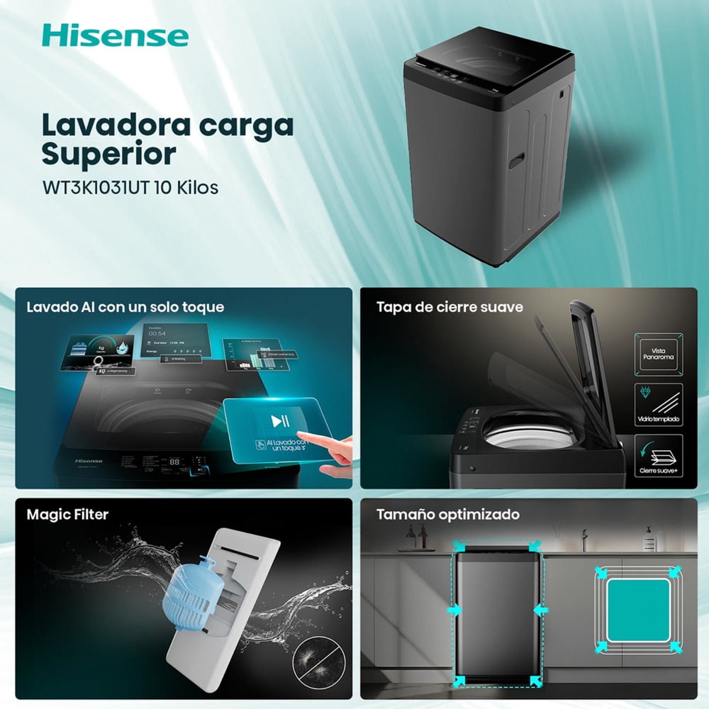 Hisense WT3K1031UT 10 kg Titanium, foto 9