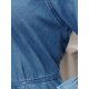 thumbnail image 5 of INSPIRE CHIC Vestido Vaquero de Mujer Regreso a Clases Ajuste Holgado Manga 3/4 Botones Abajo Midi Vestido de Mezclilla XL Azul, 5 of 6