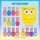 thumbnail image 2 of Set de 16 esmaltes de uñas Townley Girl SpongeBob para juego de simulación, 2 of 9