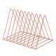 thumbnail image 1 of Metal Desktop Storage Book Rack Magazine Titular de periódico Rose Gold-L, 1 of 5
