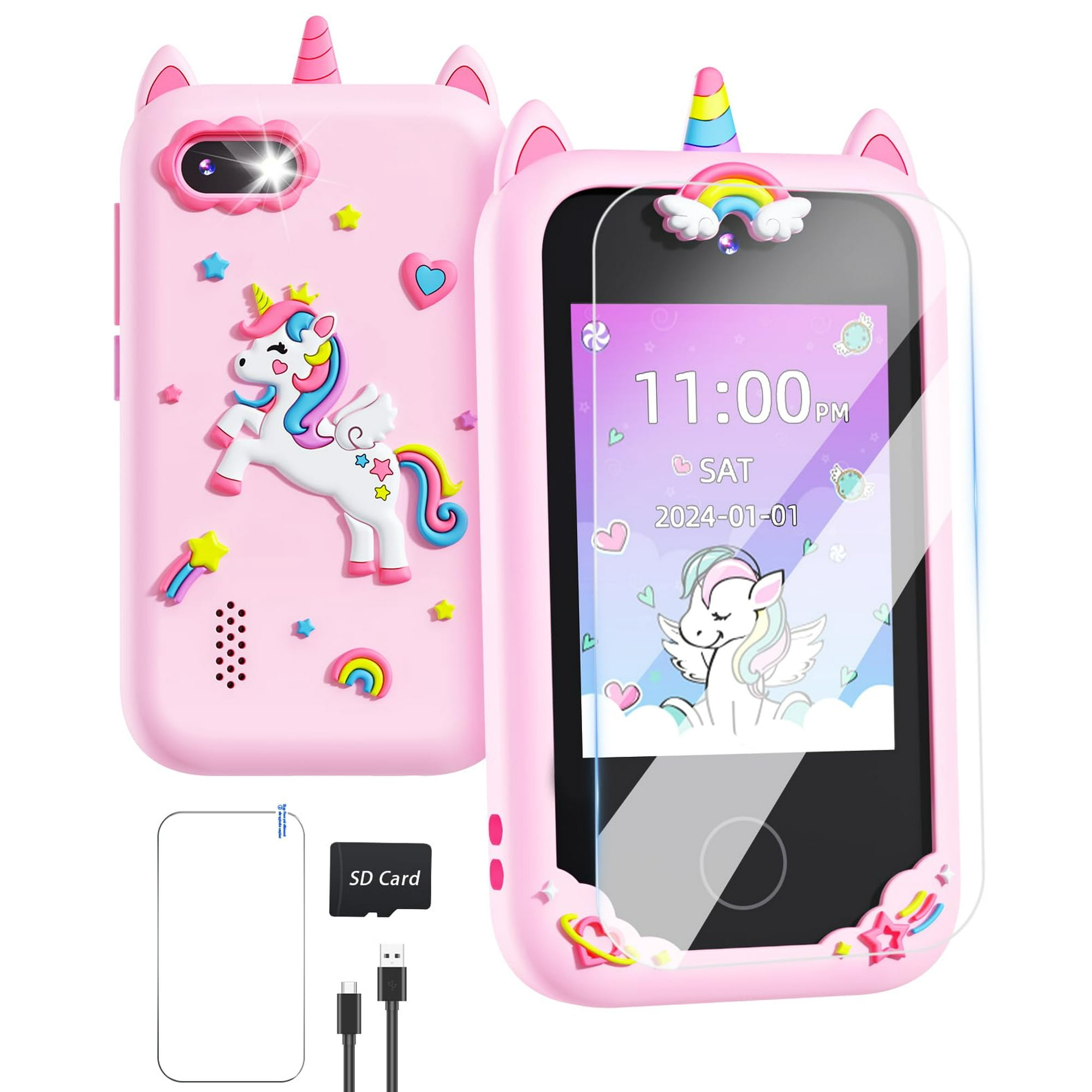 Teléfono Inteligente Gothwick Para Niños Con Cámara De 6 A 8 Años Con Tarjeta Sd De 8 Gb