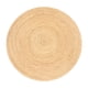 thumbnail image 1 of Alfombra Ramanta Home tejida a mano en yute trenzado, 120 cm, redonda, natural, 1 of 9