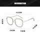 thumbnail image 2 of Gafas planas anti-luz azul modernas, sencillas y de alta gama, hechas de PC, metal y CA, 2 of 5