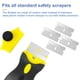 thumbnail image 3 of 100 hojas de afeitar para raspador de vidrio, repuesto antirayaduras para coche, raspador de plástico para ventanas, apto para vitrocerámica, calcomanías, residuos de pintura, herramienta de limpieza., 3 of 7