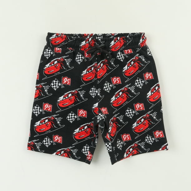 Short Cordón Niño Negro Full Print Cars Disney
