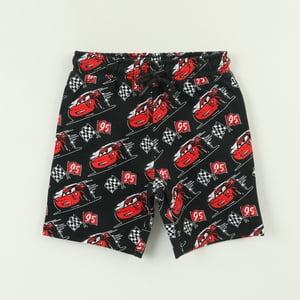 Short Cordón Niño Negro Full Print Cars Disney
