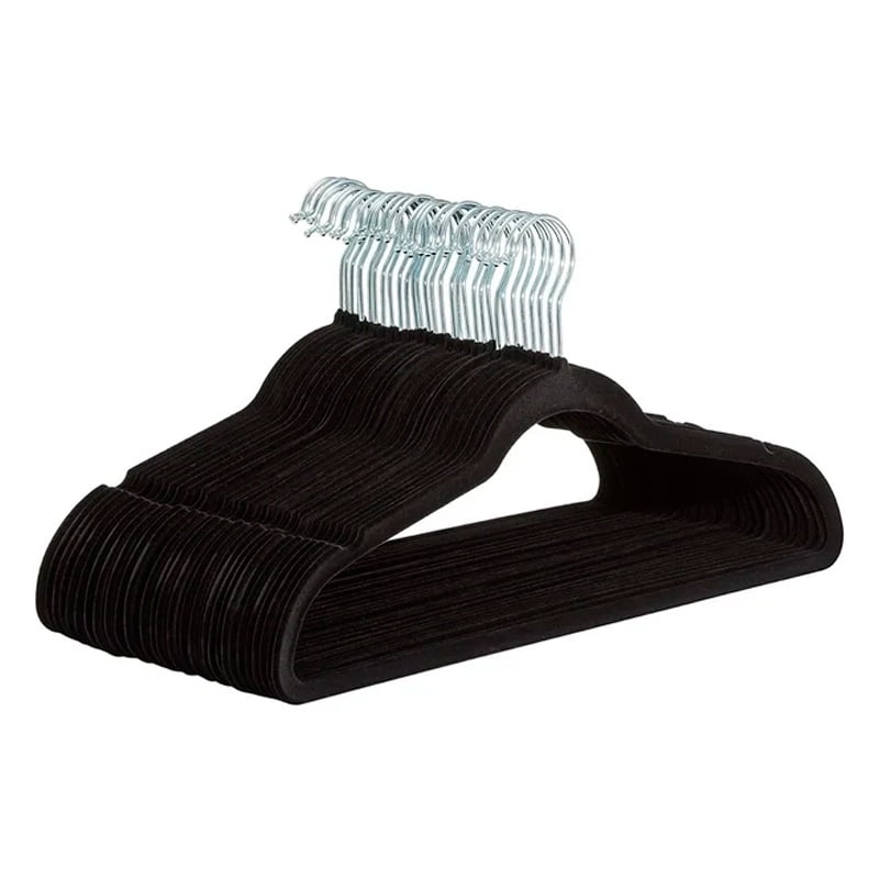 Colgadores Ropa Set 10pc Terciopelo Antideslizante Wakeshome