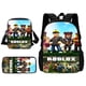 thumbnail image 1 of 3 pcs set Virtual World Child School Backpack With Shoulder Bag Pencil Bags School Bags for Boys Girls Best Gift, 1 of 3