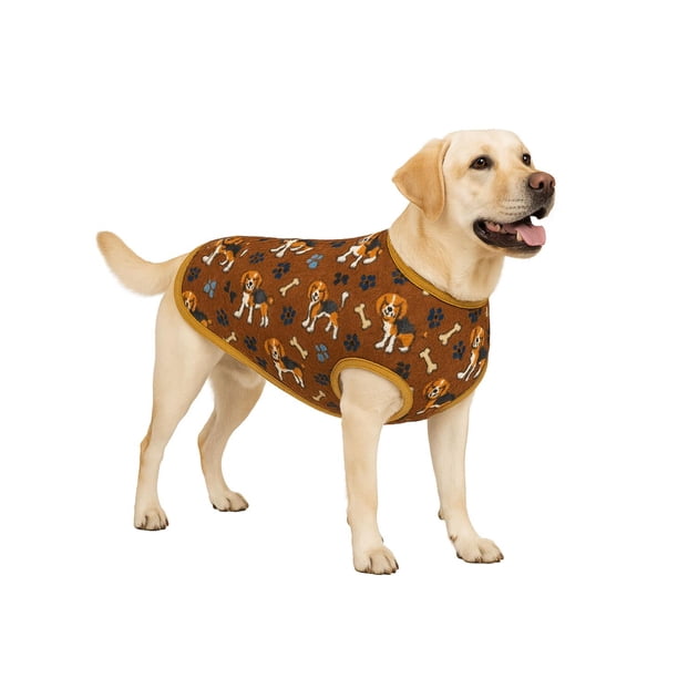 Capa Polar Perro 8XL 80 cm Abrigo Invierno Labrador cafe 8XL
