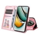 thumbnail image 2 of Funda tipo cartera FOXDOCK para Realme 11 Pro Plus , diseño girasol en relieve, cuero PU, cierre magnético, soporte y tarjetero, 2 of 5